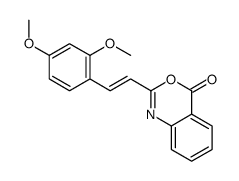 2-[2-(2,4-dimethoxyphenyl)ethenyl]-3,1-benzoxazin-4-one结构式