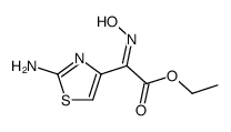 2-(2-amino-4-thiazolyl)-2-(Z)-hydroxyimino-acetic acid ethyl ester Structure