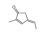 4-ethylidene-2-methylcyclopent-2-en-1-one Structure