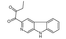 1-(9H-pyrido[3,4-b]indol-3-yl)butane-1,2-dione Structure