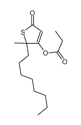 (2-methyl-2-octyl-5-oxothiophen-3-yl) propanoate结构式