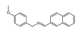 N-[(4-methoxyphenyl)methyl]-1-naphthalen-2-ylmethanimine Structure