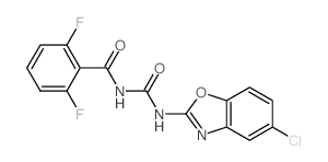 Benzamide,N-[[(5-chloro-2-benzoxazolyl)amino]carbonyl]-2,6-difluoro-结构式