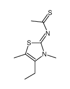 N-(4-ethyl-3,5-dimethyl-1,3-thiazol-2-ylidene)ethanethioamide结构式