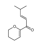 1-(3,4-dihydro-2H-pyran-6-yl)-4-methylpent-2-en-1-one结构式