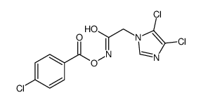 N-[(4-CHLOROBENZOYL)OXY]-2-(4,5-DICHLORO-1H-IMIDAZOL-1-YL)ACETAMIDE结构式