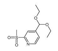 4-(diethoxymethyl)-2-methylsulfonylpyridine Structure