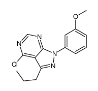 4-chloro-1-(3-methoxyphenyl)-3-propylpyrazolo[3,4-d]pyrimidine结构式