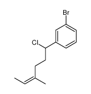 1-bromo-3-(1-chloro-4-methylhex-4-enyl)benzene Structure