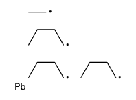 tributyl(ethyl)plumbane Structure