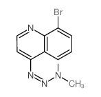 Quinoline,8-bromo-4-(3,3-dimethyl-1-triazen-1-yl)- Structure