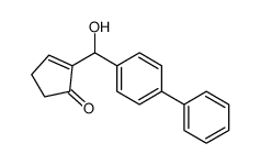 2-[hydroxy-(4-phenylphenyl)methyl]cyclopent-2-en-1-one Structure