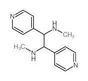 N1,N2-dimethyl-1,2-di(4-pyridinyl)-1,2-ethanediamine结构式