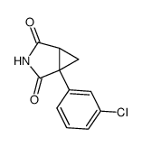 1-(m-chlorophenyl)-1,2-cyclopropanedicarboximide结构式
