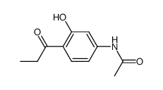 acetic acid-(3-hydroxy-4-propionyl-anilide)结构式