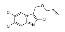 2,6,7-trichloro-3-(prop-2-enoxymethyl)imidazo[1,2-a]pyridine结构式