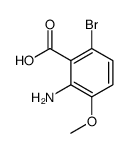 2-氨基-3-甲氧基-6-溴苯甲酸结构式