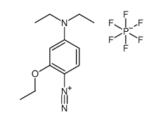 4-(diethylamino)-2-ethoxybenzenediazonium hexafluorophosphate structure