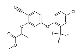 2-[5-(4-Chloro-2-trifluoromethyl-phenoxy)-2-cyano-phenoxy]-propionic acid methyl ester Structure