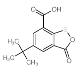 3H-2,1-Benzoxathiole-7-carboxylicacid, 5-(1,1-dimethylethyl)-3-oxo- structure