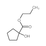 Cyclopentanecarboxylicacid, 1-hydroxy-, propyl ester结构式