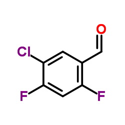5-Chloro-2,4-difluorobenzaldehyde structure