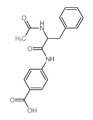 4-[(2-acetamido-3-phenyl-propanoyl)amino]benzoic acid Structure