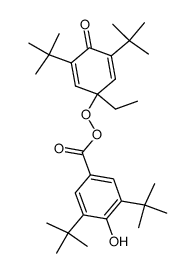 1-ethyl-3,5-di-tert-butyl-4-oxo-2,5-cyclohexadienyl 3,5-di-tert-butyl-4-hydroxyperbenzoate Structure