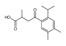 α-Methyl-β-(3,4-dimethyl-6-isopropyl-benzoyl)-propionsaeure Structure