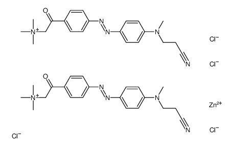 bis[[4-[[4-[(2-cyanoethyl)methylamino]phenyl]azo]-β-oxobenzyl]trimethylammonium] tetrachlorozincate(2-) Structure