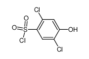 2,5-Dichloro-4-hydroxybenzenesulfonyl chloride结构式
