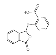 2-[(3-oxo-1H-isobenzofuran-1-yl)sulfanyl]benzoic acid Structure