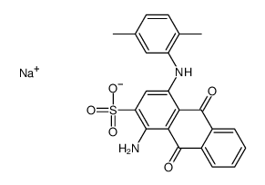 1-Amino-4-[(2,5-dimethylphenyl)amino]-9,10-dihydro-9,10-dioxo-2-anthracenesulfonic acid sodium salt structure