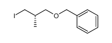 1-[((S)-3-iodo-2-methylpropoxy)methyl]benzene Structure