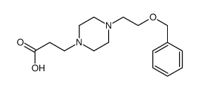 3-[4-(2-phenylmethoxyethyl)piperazin-1-yl]propanoic acid结构式