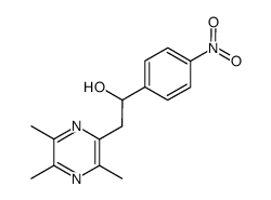 2-[2-Hydroxy-2-(p-nitrophenyl)ethyl]-3,5,6-trimethylpyrazine Structure