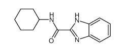 N-cyclohexyl-1H-benzimidazole-2-carboxamide结构式