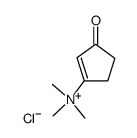 3-(trimethylammonio)cyclopent-2-en-1-one chloride Structure