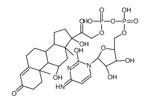 1 beta-D-arabinofuranosylcytosine-5'-diphosphate cortisol Structure