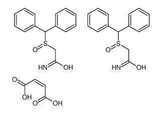 2-benzhydrylsulfinylacetamide,but-2-enedioic acid结构式