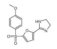 2-[5-(4-methoxyphenyl)sulfonyl-2-furyl]-4,5-dihydro-1H-imidazole structure