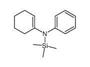N-(1-cyclohexen-1-yl)-N-(trimethylsilyl)aniline Structure