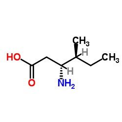 (3R,4S)-3-氨基-4-甲基己酸结构式