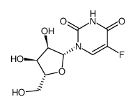 5-Fluorouridine Structure