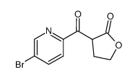 3-[(5-bromopyridin-2-yl)carbonyl]dihydrofuran-2(3H)-one Structure