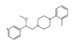 1-(2-methoxy-2-pyridin-3-ylethyl)-4-(2-methylphenyl)piperazine Structure