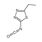 1,3,4-Thiadiazole,2-ethyl-5-isocyanato-(9CI) structure