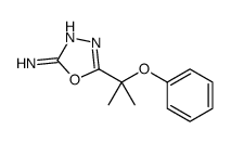 5-(2-phenoxypropan-2-yl)-1,3,4-oxadiazol-2-amine结构式