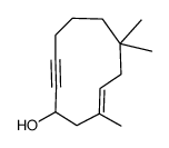 9-Cycloundecen-2-yn-1-ol,7,7,10-trimethyl-,(9E)-(9CI)结构式