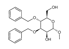 methyl 3,4-di-O-benzyl-α-D-mannopyranoside结构式